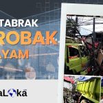 truk tabrak gerobak mie ayam di sukabumi