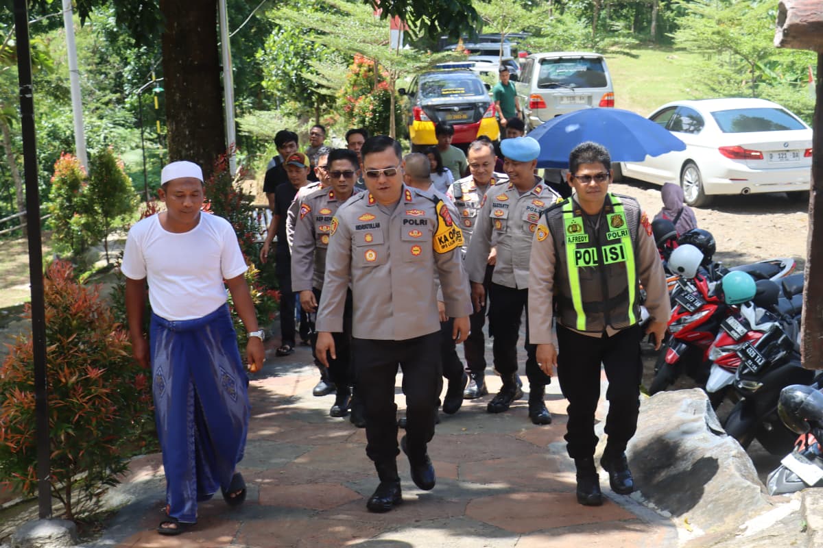 Kapolres Ciamis meninjau langsung Keamanan lokasi wisata