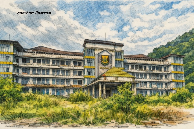 Proyek Mangkrak di Sukabumi: Gedung Rp181 Miliar Terbengkalai.