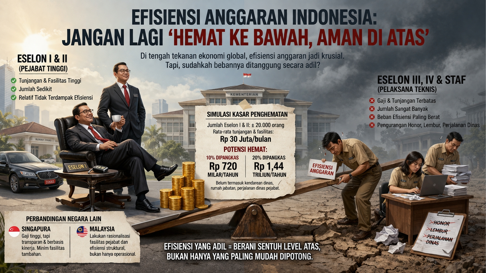 Catatan Tentang Efisiensi Anggaran di Indonesia