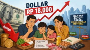 Dollar Tembus Rp18.000, Rakyat Butuh Solusi Bukan Sekadar Motivasi